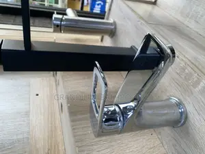 Modern Chrome Basin Mixer Tap With Open Lever Handle