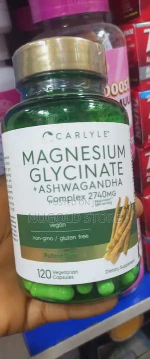 Carlyle Magnesium Glycinate and Ashwagandaha by 120 Cas