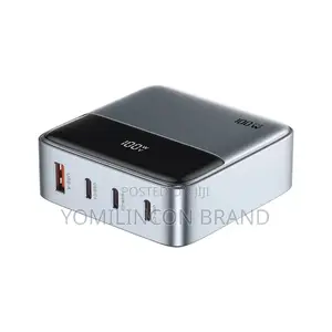 Green Lion 100w Gan Premium Uk Plug Adapter - Gray