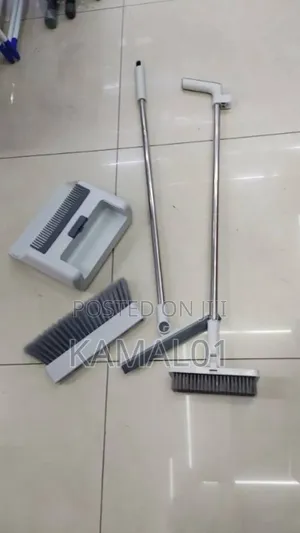 4 in 1 Hand Push Sweepers Broom and Dustpan Set for Home
