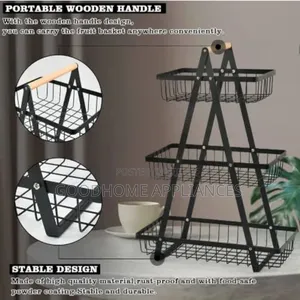 3 Layers Metal Fruit Storage Basket.