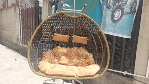 Double Seaters Rattan Swing Chair