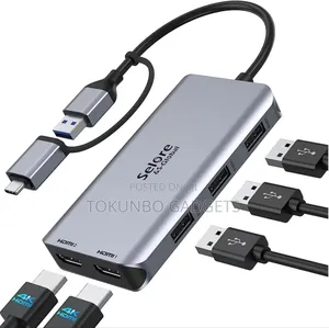 Usb C/3.0 Docking Station for Macbook Pro/Air/M1/M2, Dell/Hp