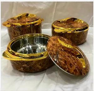 3 Pieces Set Insulated Food Warmer Hotpots