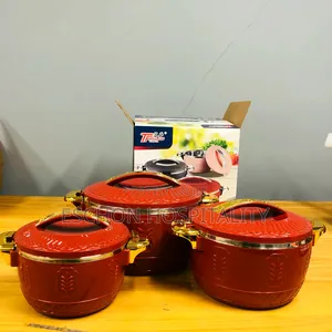 3-Piece Set of Large Insulated Food Warmers/ Hotpots