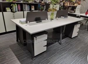 By 4 Seaters Table Office Workstation