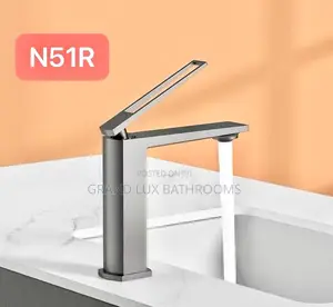 Modern Matte Black Bathroom Basin Faucet