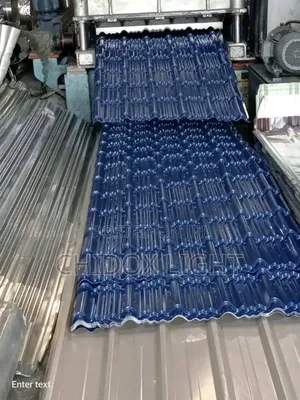 0.45 Step Tiles Design Aluminum Roofing Sheet Blue Color