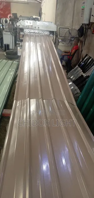 0.55 Oven Baked Long Span Design Aluminum Roofing Sheet Beig