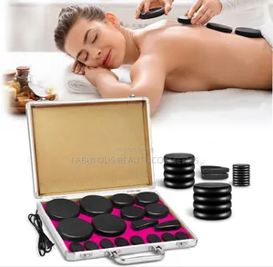 18 PCS Hot Stones Massage Set With Heater Kit Hot Stones