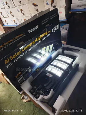 450w Ai Solar Street Light With Camera