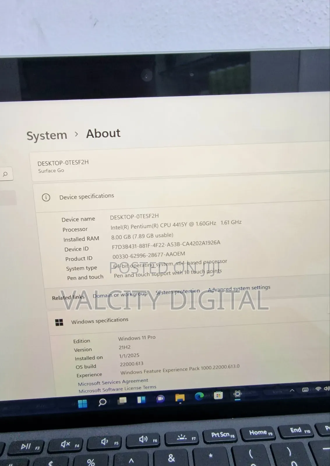 Laptop Microsoft Surface Go 8GB Intel Pentium SSD 128GB