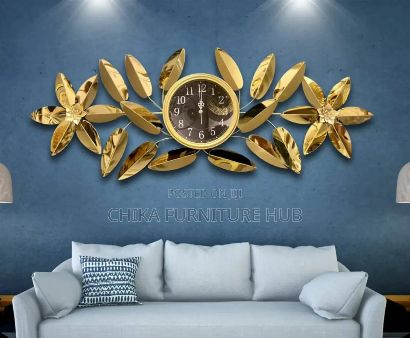 Quality Gold Metallic Wall Clock