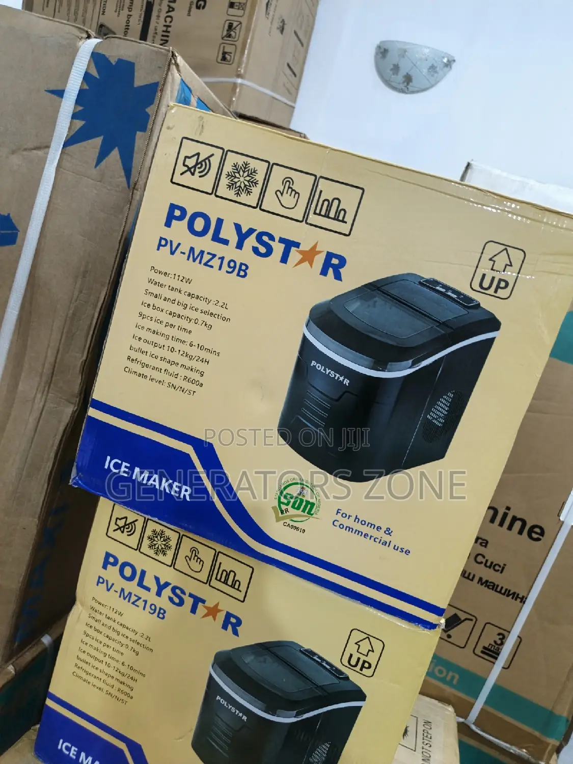 Polystar Ice Maker--Compact, Portable, 26lbs