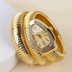 *Unique Snake Shaped Design Bracelet Watch
