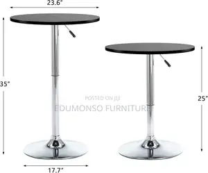 Height Adjustable 360 Swivel Bar Table