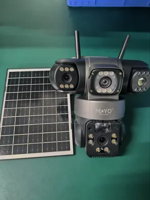 4g 3 Lens Solar Powered PTZ CCTV Camera