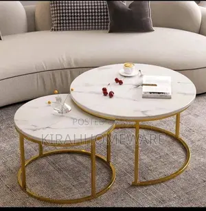 Unique 2in1 Center Table ( Marble)