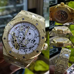 "Ap Mechanical Watch Replica - Sandstone Skeleton Design"
