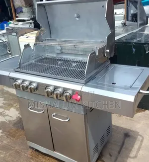 Stainless Steel 6-burner Bbq Machine