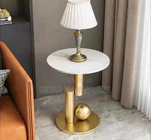 Marble Round Side Table