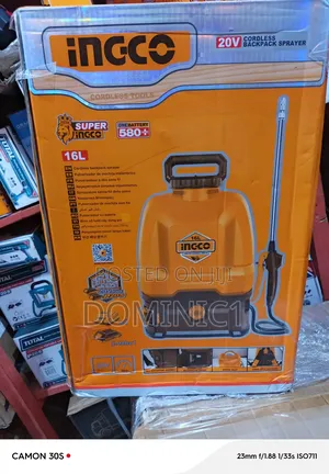 Ingco 16 Liters Backpack Sprayer Cordless 20v