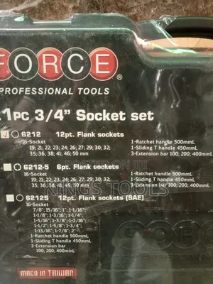 3/4" Socket Set Force (21pcs)
