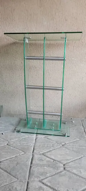 Transparent Tampered Glass Church Pulpit
