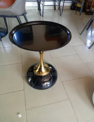 Unique Black and Golden Stand Side Stool