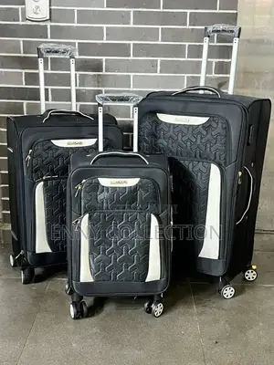 Swet of 3 Fabric Luggage Traveling Box