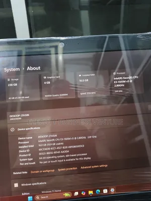 Laptop Lenovo ThinkPad P50 16GB Intel Xeon SSD 256GB