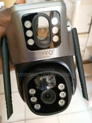 Double Lens Solar Powered CCTV Camera