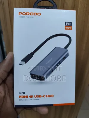 Porodo 4in1 Hdmi Usb C Hub