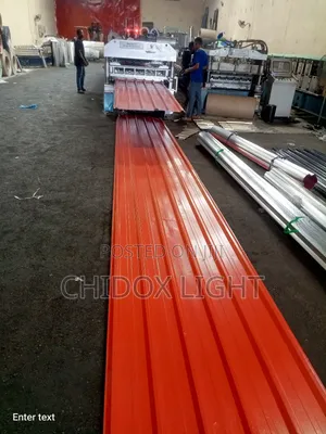 Oven Baked Long Span Design Aluminum Roofing Sheet Red Color