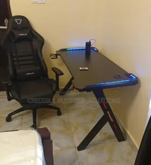 Gaming Table/Desk With Gaming Chair