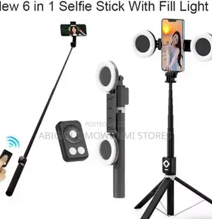 Long Selfie Stick With Fill Light