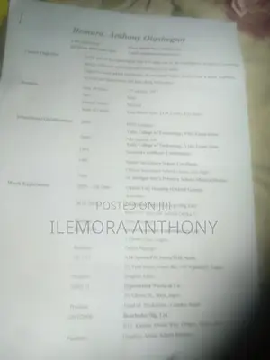 Computing IT CV
