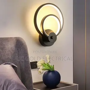 Wall Lamp Led Modern Black/Gold Music Note