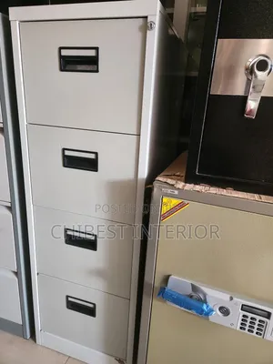 Standard Four Lockers Office Cabinet Safe.