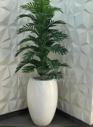 Artificial Plants Floor Green Flowers Vase Home Decoration