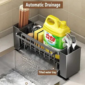 Utensil Holder, 3 Compartments,Sink and Drying Rack