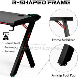 55 Inch Gaming Table With Led RGB Lights,1.4mtr