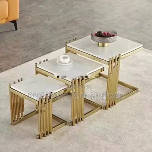 Elegant 3 in 1 Extendable Marble Table