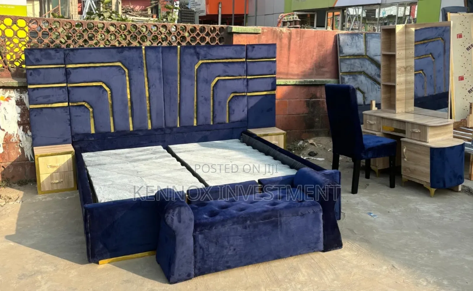 Upholstery 6 by 6 Complete Set Bedframe