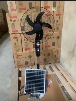 Solar Rechargeable Fan With Strong Battery