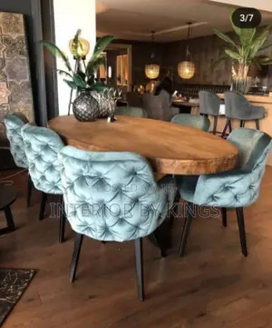 6seater Dining Chairs With High Quality Wooden Top