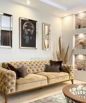 3seater Fabric Sofa Can Be Made in Colors of Your Choice