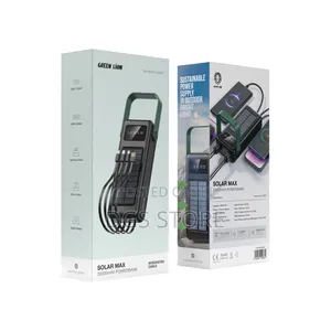 Green Lion Solar Max 30,000mah Power Bank Integrated Cable