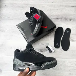 Original Air Jordan 3 Retro Og Black Cat Sneakers