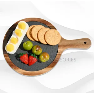 Wooden and Slate Serving Board